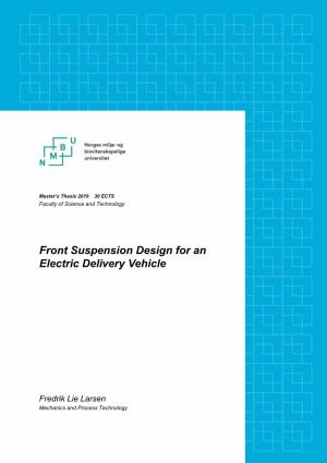 Front Suspension Design for an Electric Delivery Vehicle