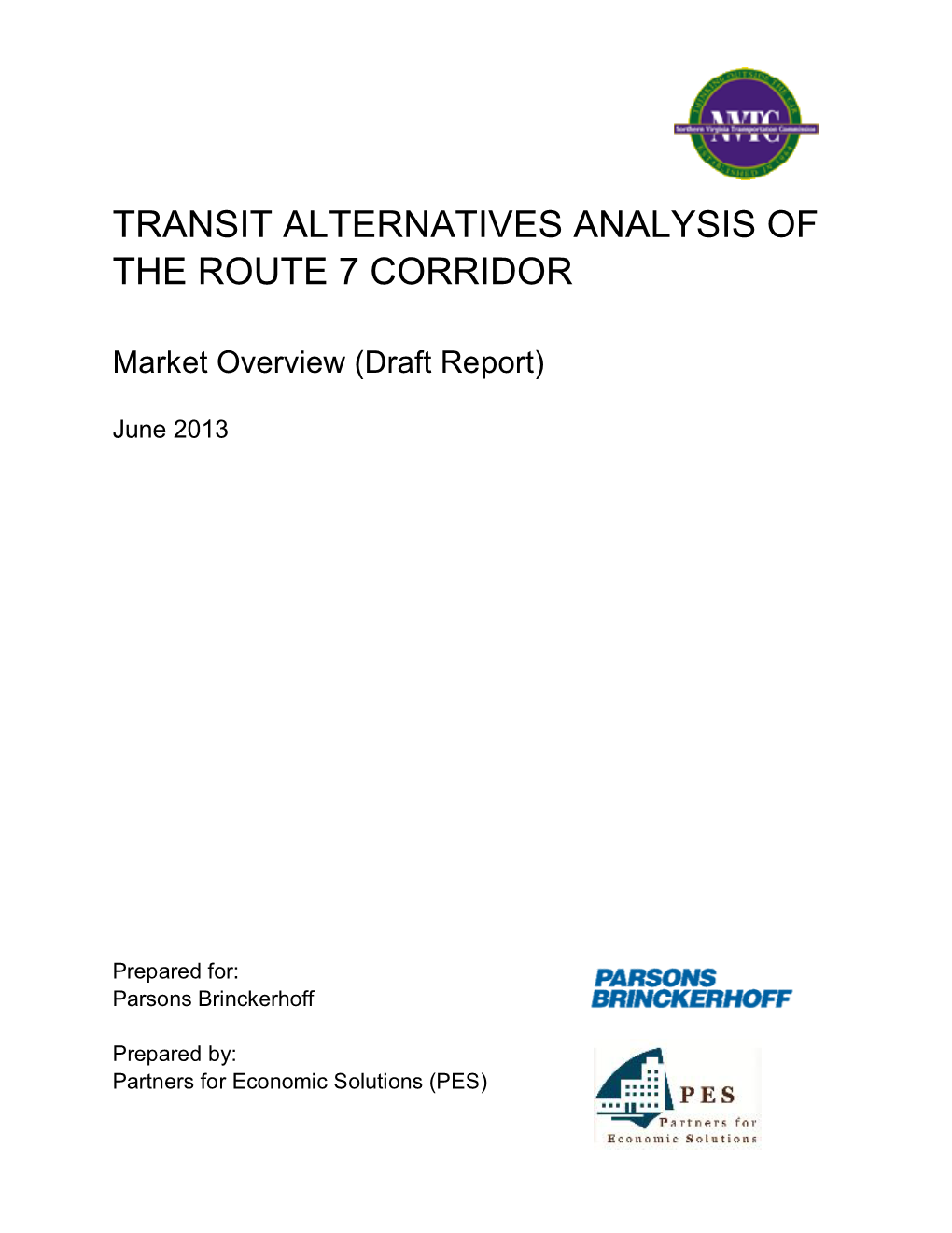 Transit Alternatives Analysis of the Route 7 Corridor