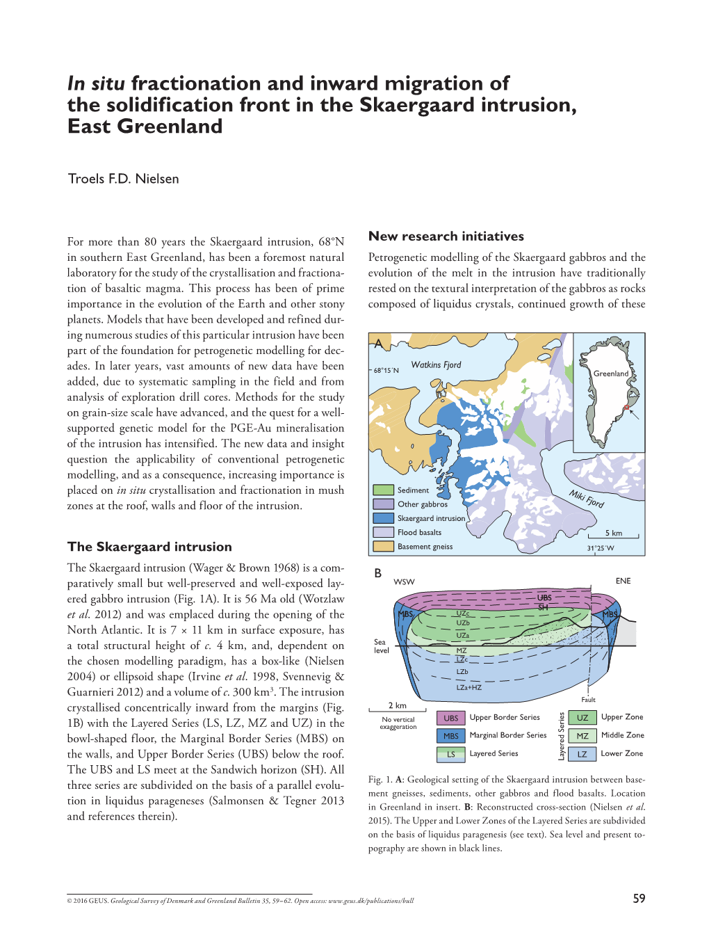 Geological Survey of Denmark and Greenland Bulletin 35, 2016, 59-62