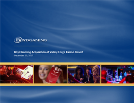 Valley Forge Casino Resort Acquisition Investor Presentation