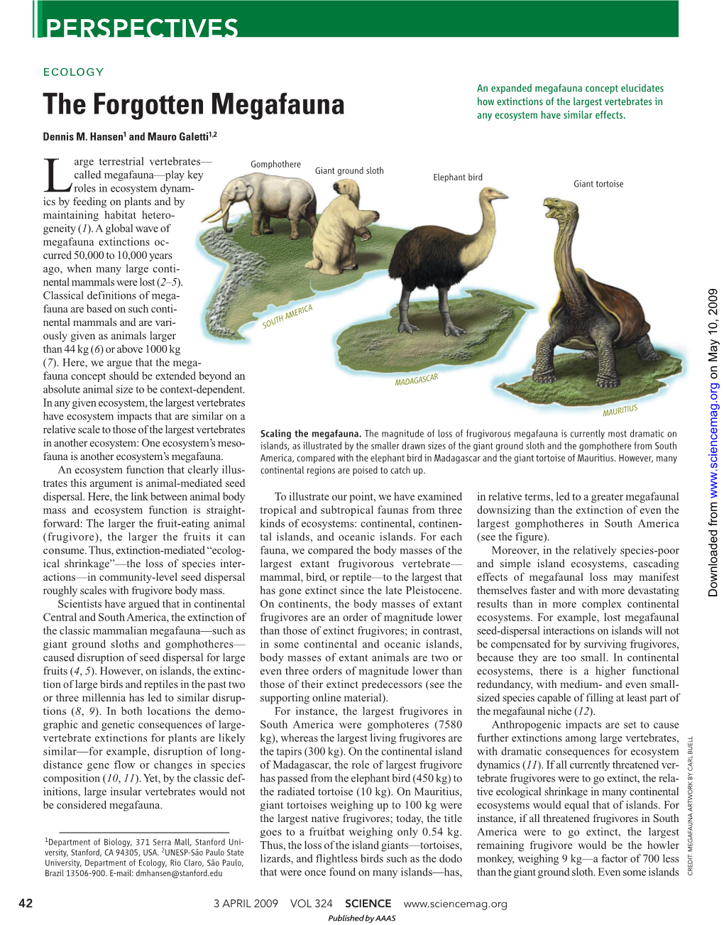 The Forgotten Megafauna Any Ecosystem Have Similar Effects