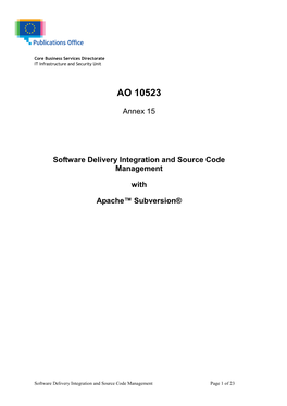 Software Delivery Integration and Source Code Management