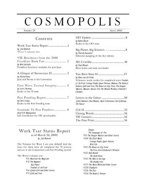 Cosmopolis 25, April 2002