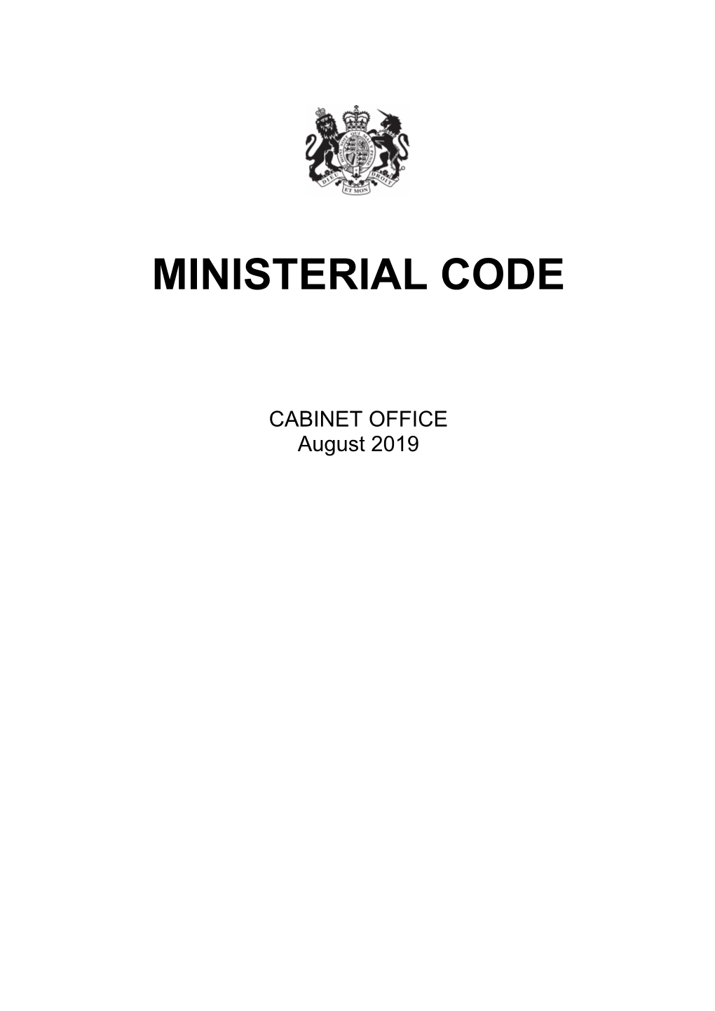 Ministerial Code