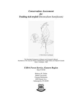 Conservation Assessment for Trailing Tick-Trefoil (Desmodium Humifusum)