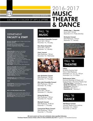 Music Theatre & Dance