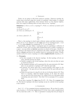 Point-Set Topology