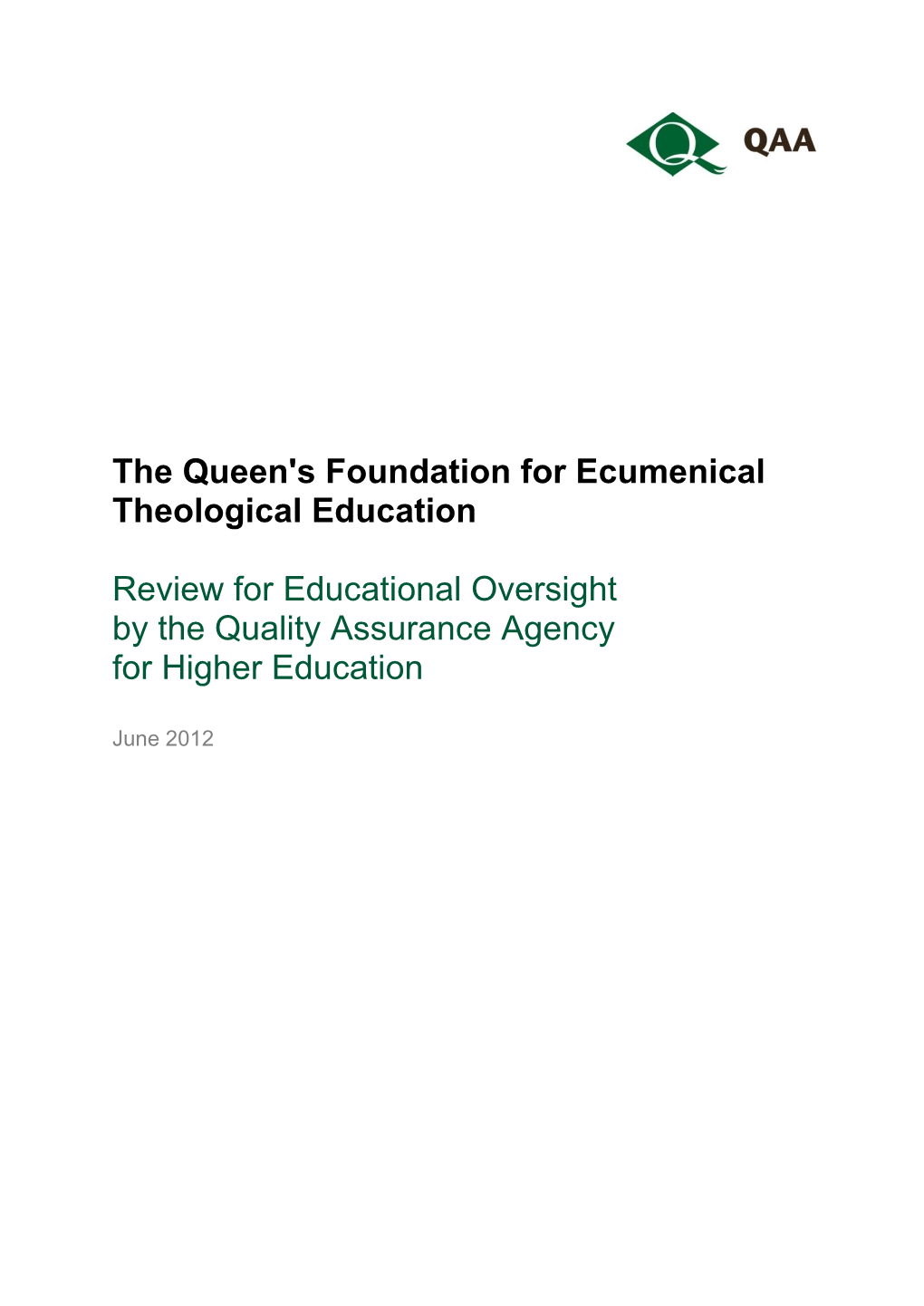 The Queen's Foundation for Ecumenical Theological Education