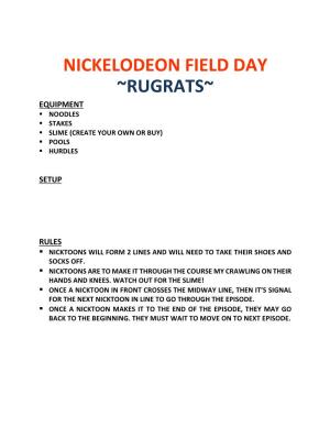 Nickelodeon Field Day ~Rugrats~