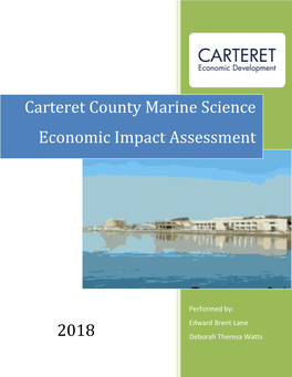 Carteret County Marine Science Economic Impact Assessment