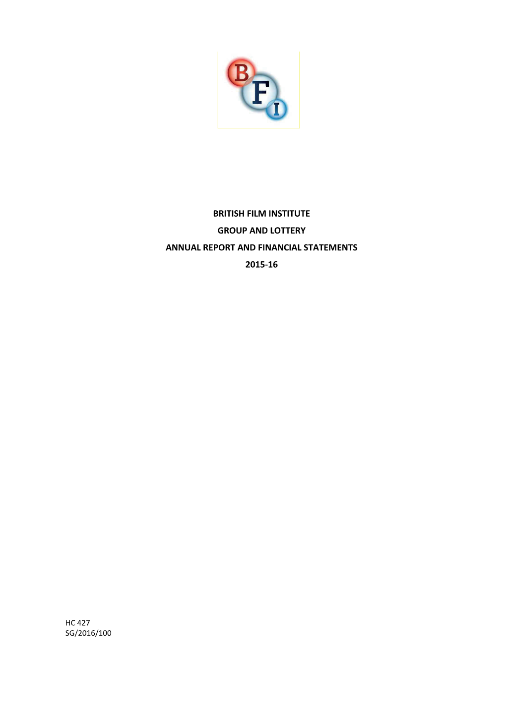 160712 BFI Annual Report and Financial Statements 2015-16