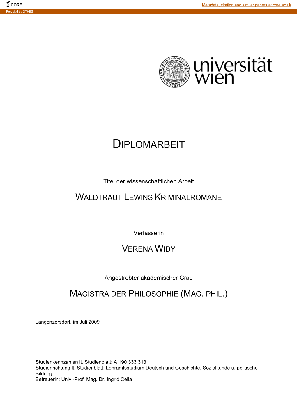 Diplomarbeit