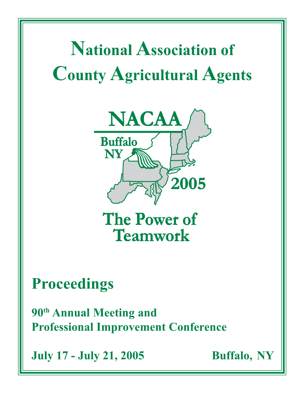 National Association of County Agricultural Agents Proceedings