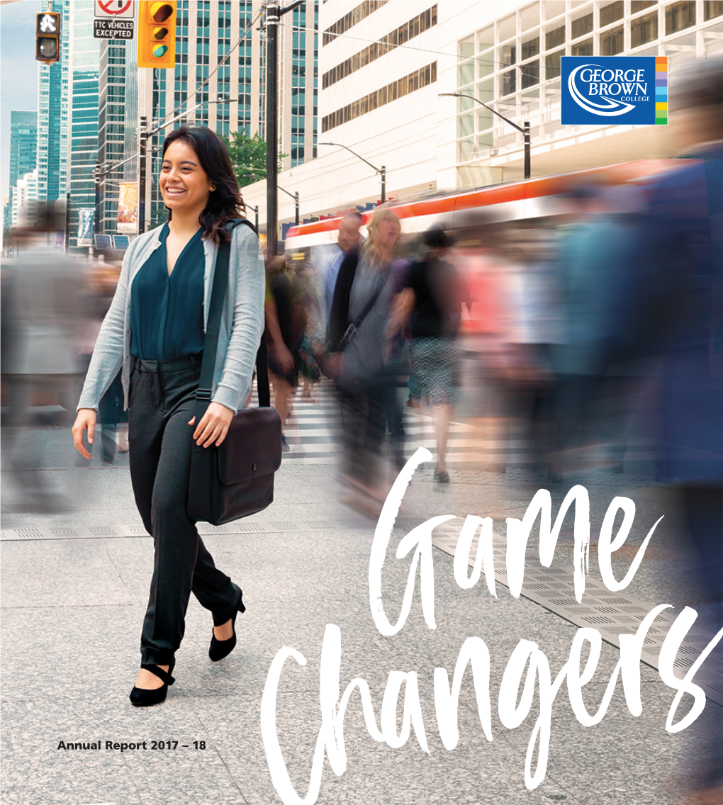 Annual Report 2017-2018, Game Changers