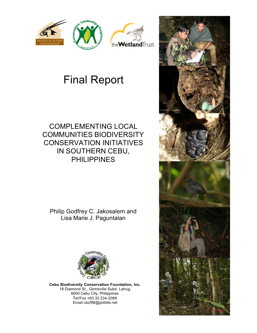 Siloy Project 07 CLP Final Report Cebu, Philippines
