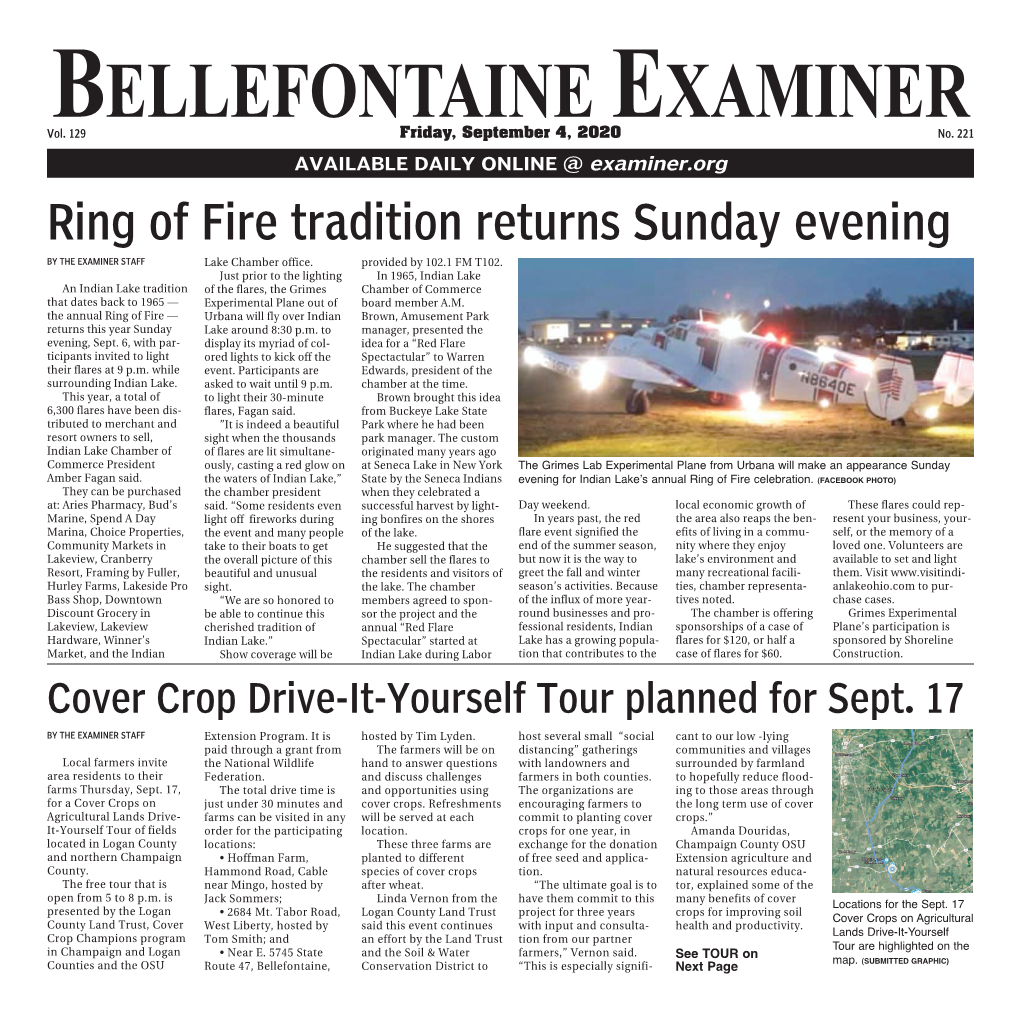 BELLEFONTAINE EXAMINER ONLINE @ Examiner.Org HUBBARD PUBLISHING CO