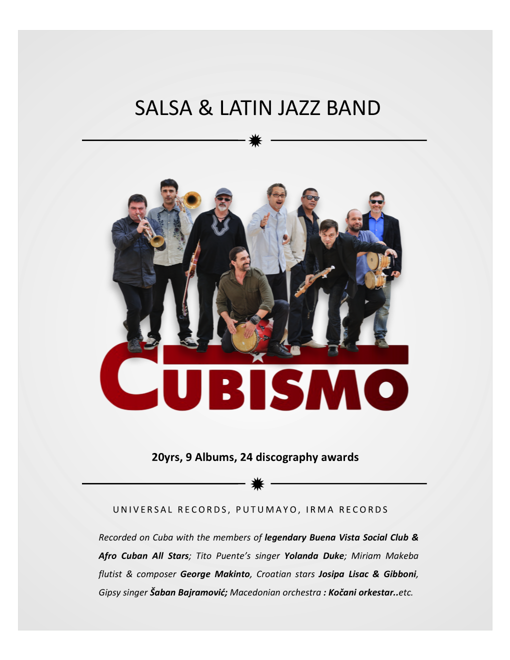 Salsa & Latin Jazz Band