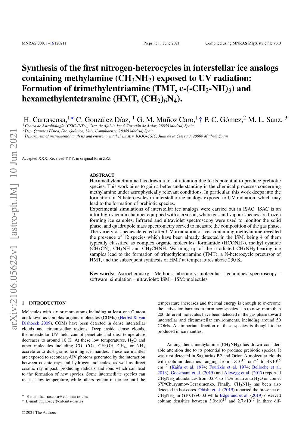 Synthesis of the First Nitrogen-Heterocycles in Interstellar