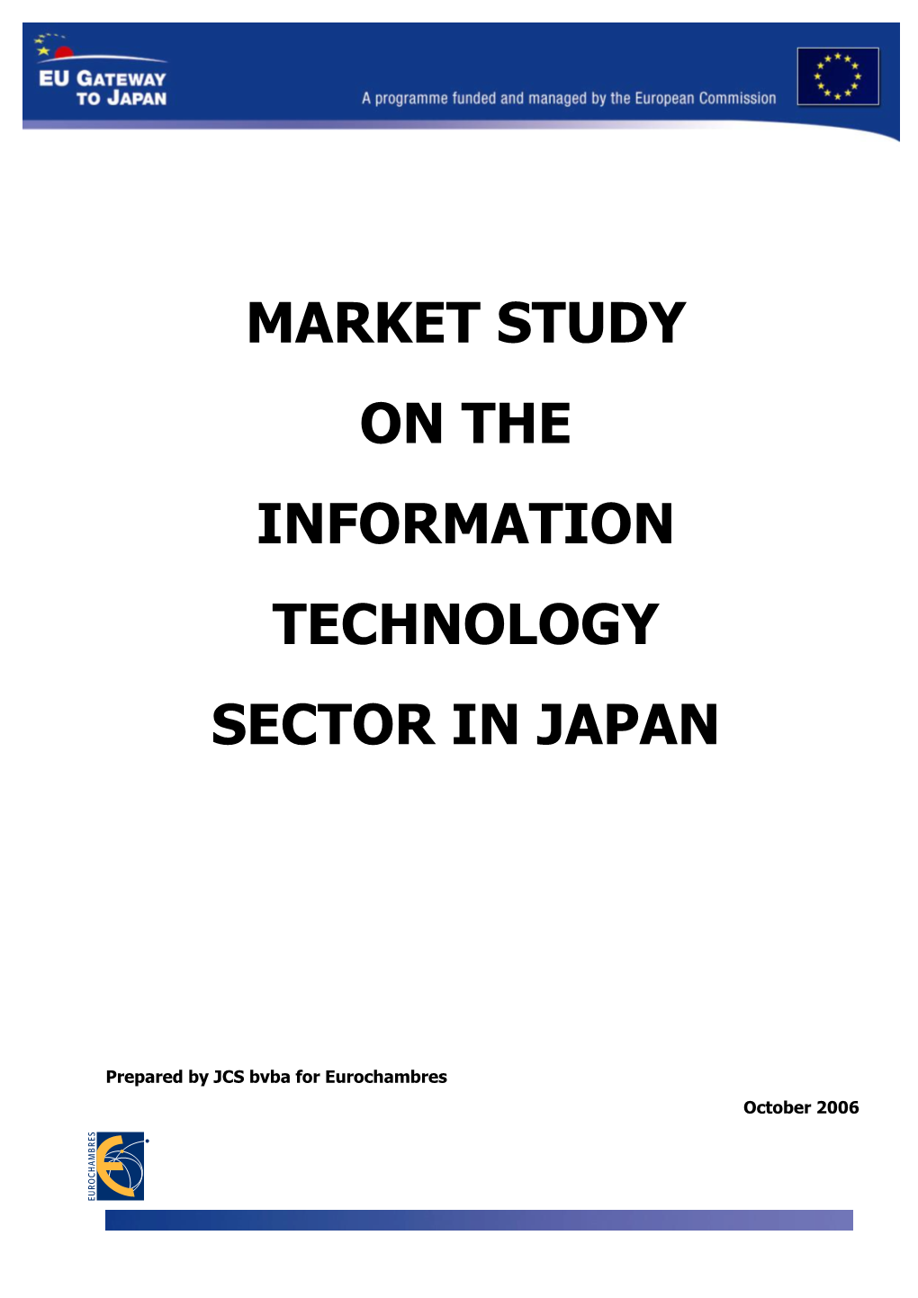 Market Study on the Information Technology Sector in Japan