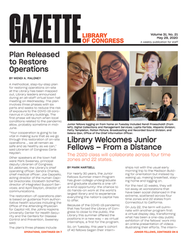 Weekly Gazette, May 29, 2020 Issue