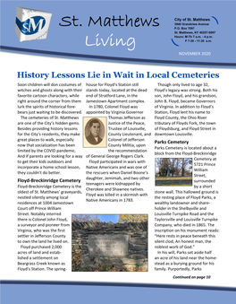 History Lessons Lie in Wait in Local Cemeteries