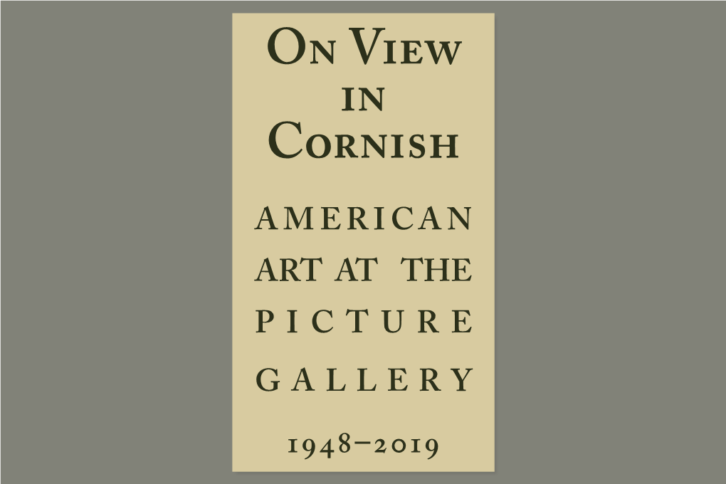 On View in Cornish Exhibition Publication