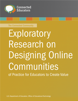 Exploratory Research on Designing Online Communities of Practice for Educators to Create Value