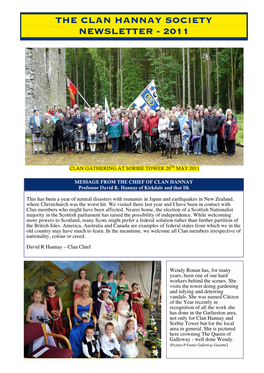 The Clan Hannay Society Newsletter