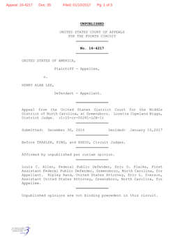Unpublished United States Court of Appeals for The