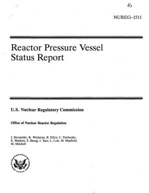 Reactor Pressure Vessel Status Report