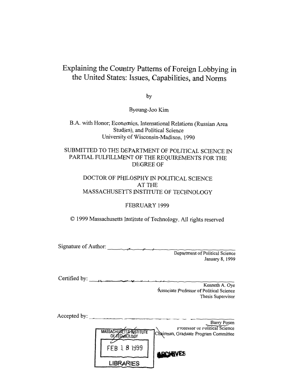 Explaining the Country Patterns of Foreign Lobbying in the United States: Issues, Capabilities, and Norms