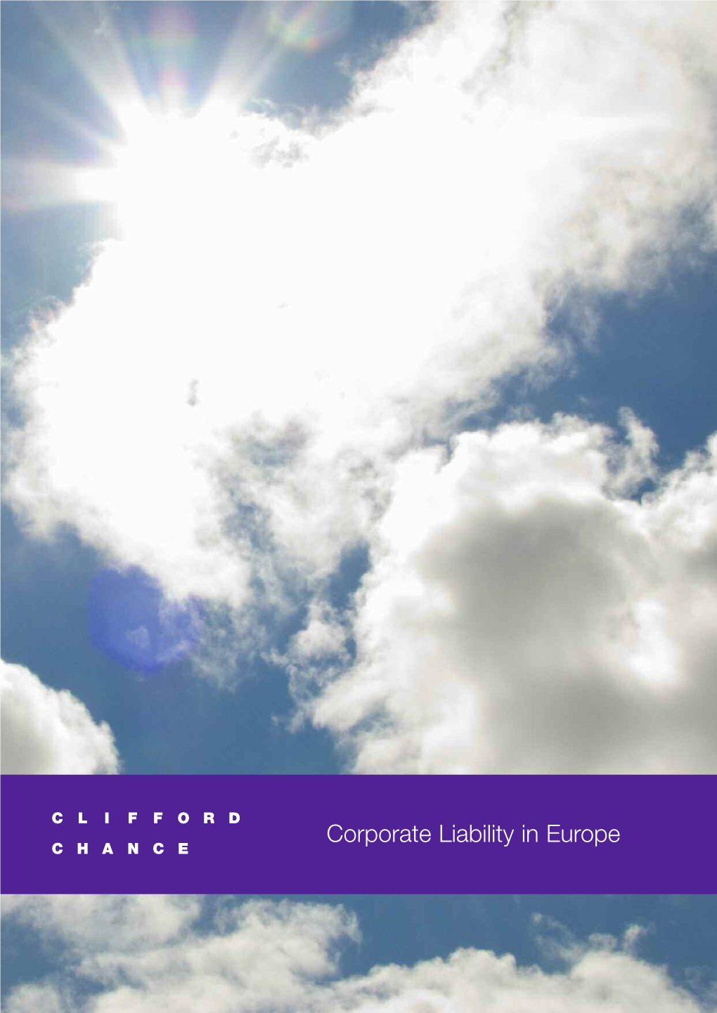 Corporate Liability in Europe