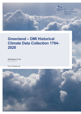 Greenland – DMI Historical Climate Data Collection 1784-2020
