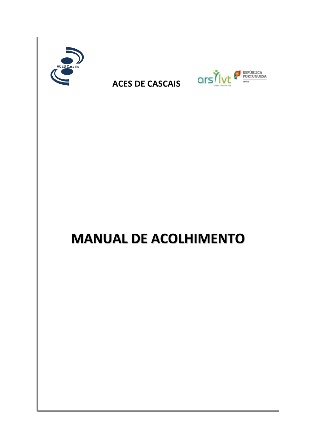 Manual De Acolhimento