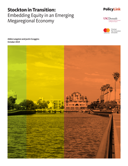Stockton in Transition: Embedding Equity in an Emerging Megaregional Economy
