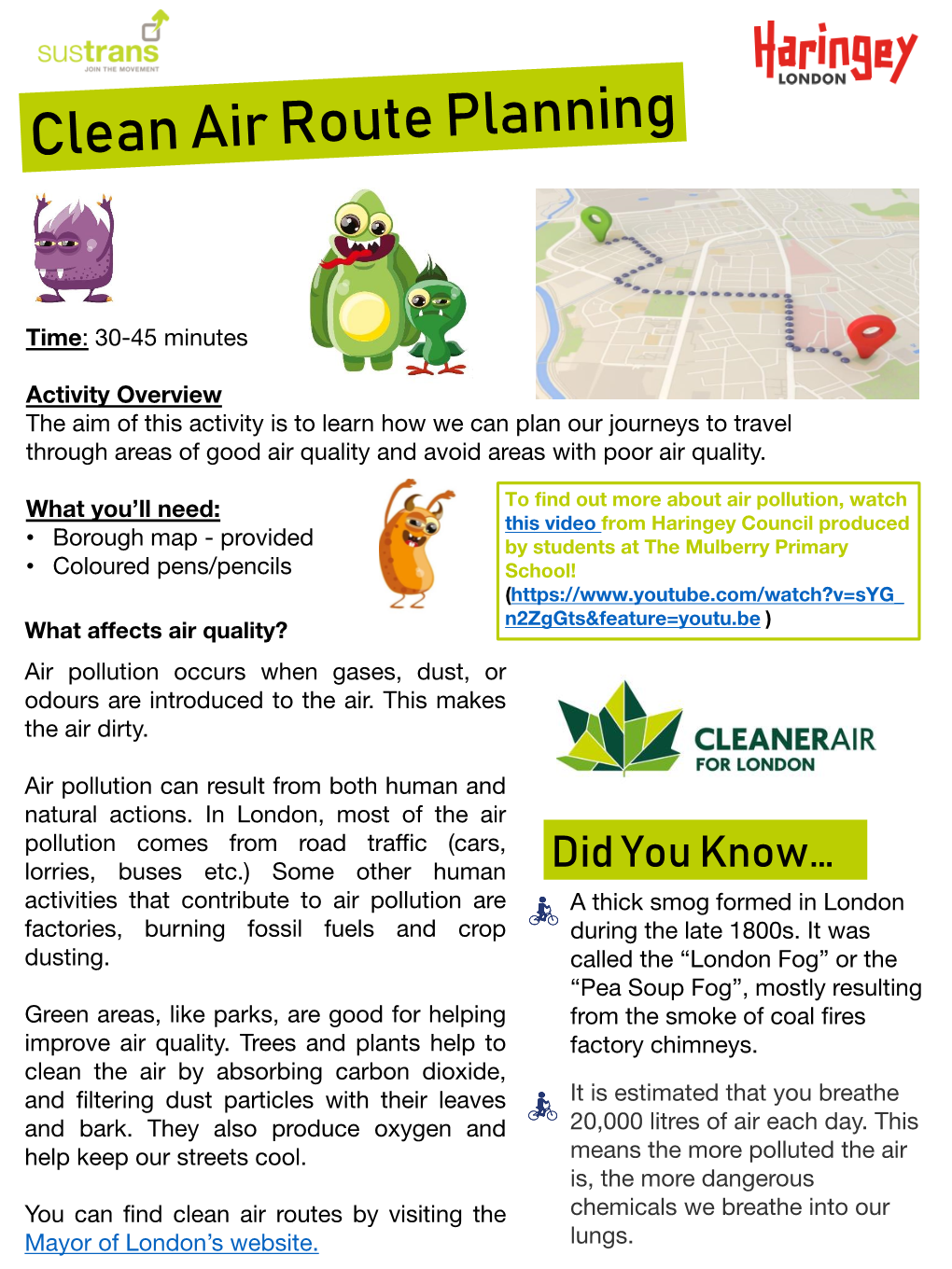 Clean Air Route Planning, Use Google My Maps Following This Guide
