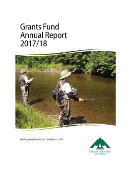 Grants Fund Annual Report 2017/18