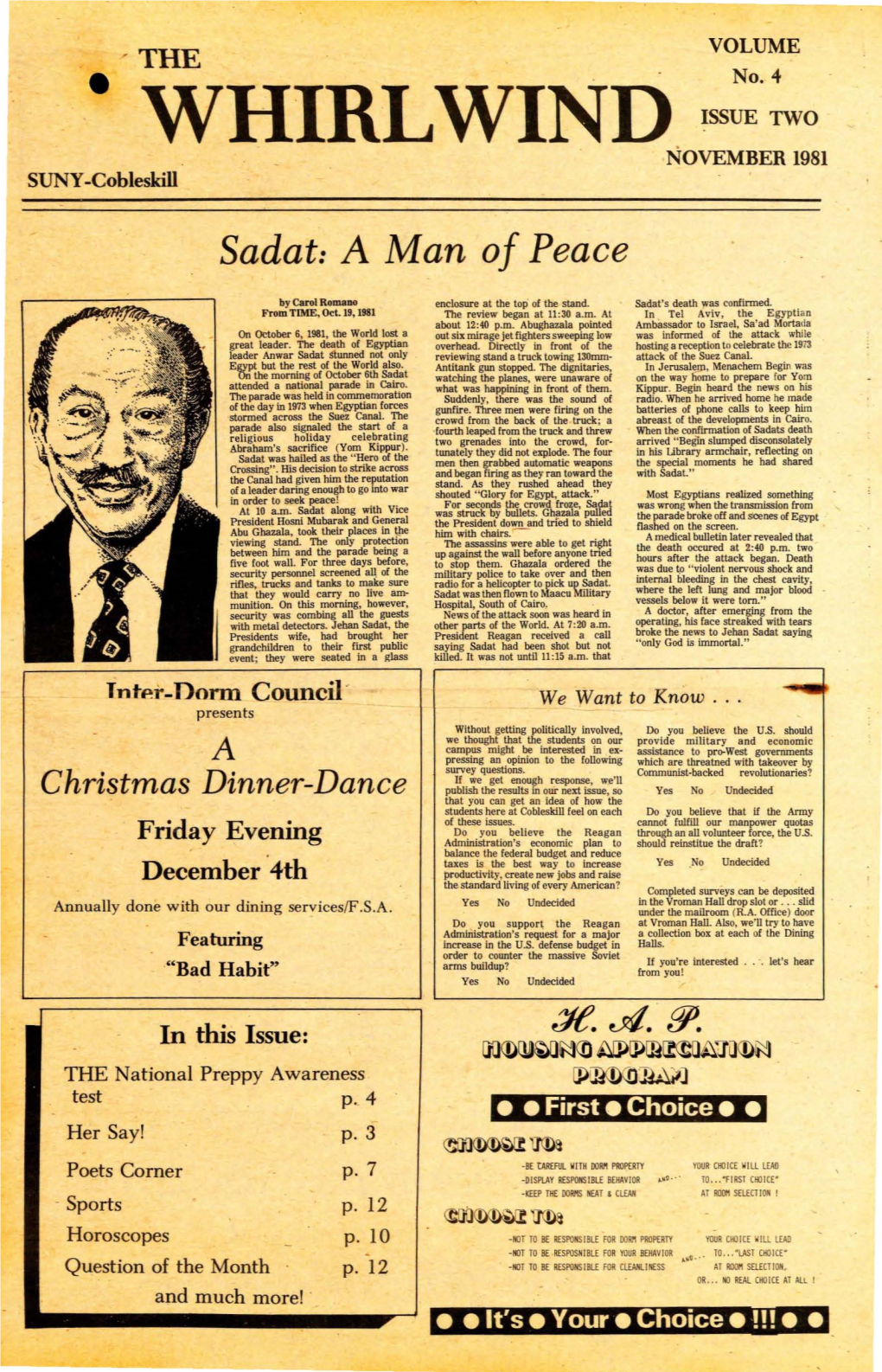 November 1981, Vol. 4, Issue 2