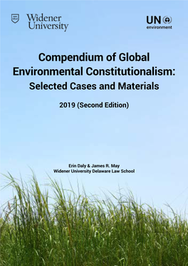 Compendium of Global Environmental Constitutionalism: Selected Cases and Materials