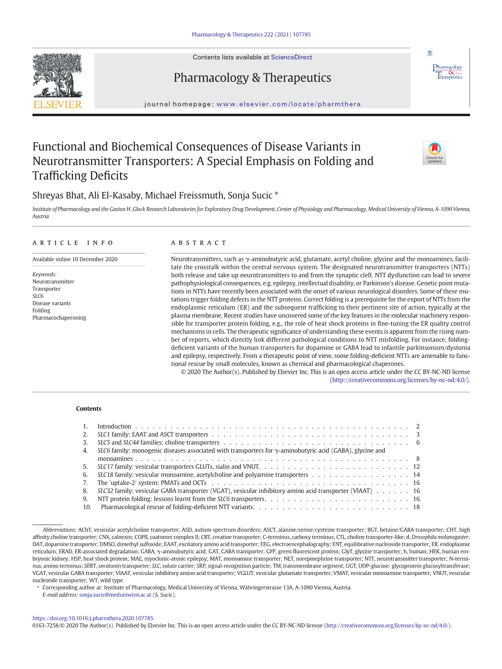 Functional and Biochemical Consequences of Disease Variants in Neurotransmitter Transporters: a Special Emphasis on Folding and Trafﬁcking Deﬁcits