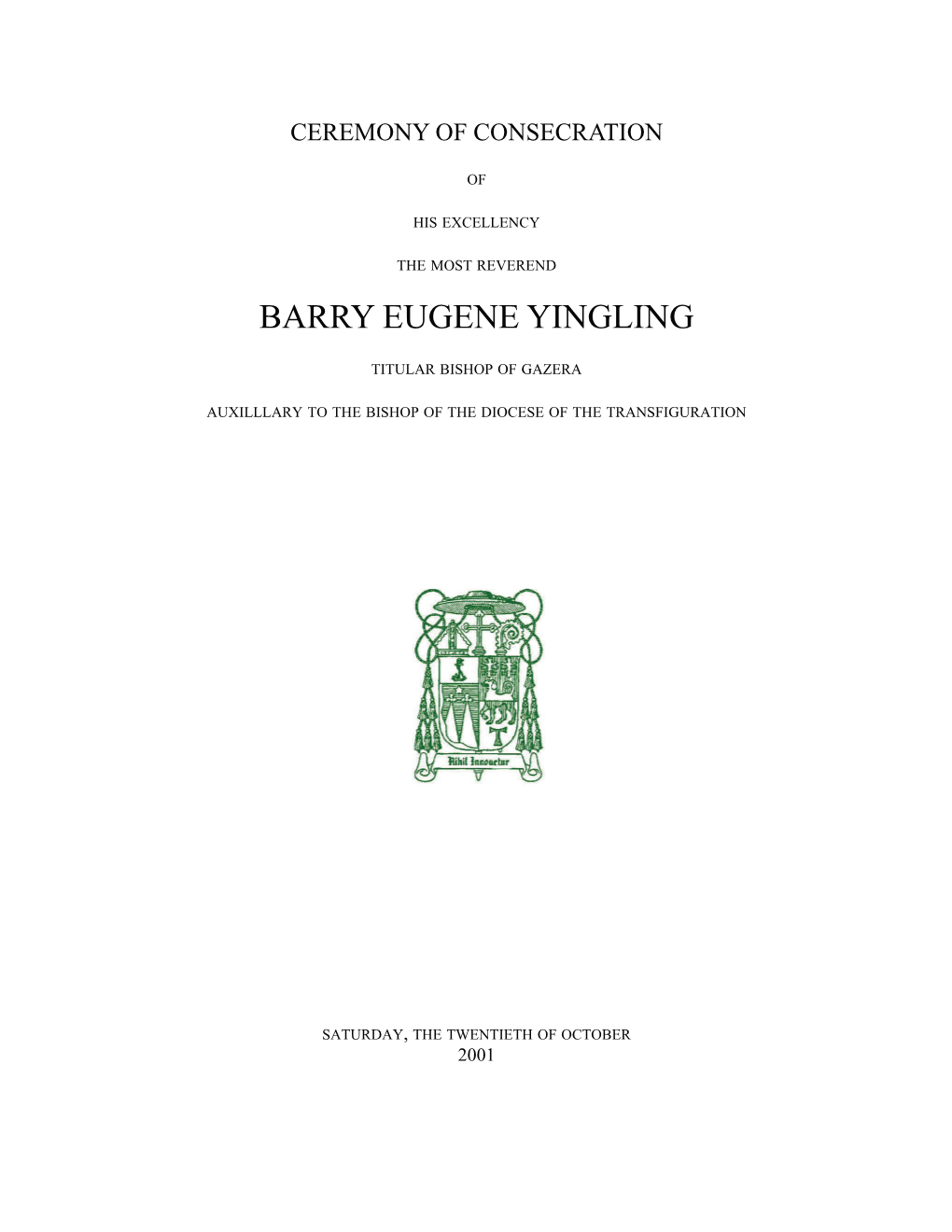 Barry Eugene Yingling