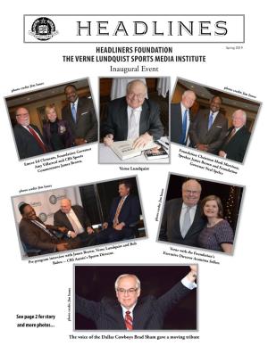 Headliners Foundation the Verne Lundquist Sports