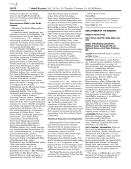 Federal Register/Vol. 78, No. 33/Tuesday, February 19, 2013