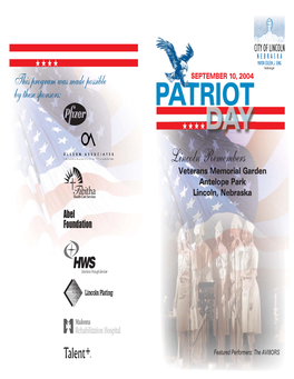 Patriot Day Program