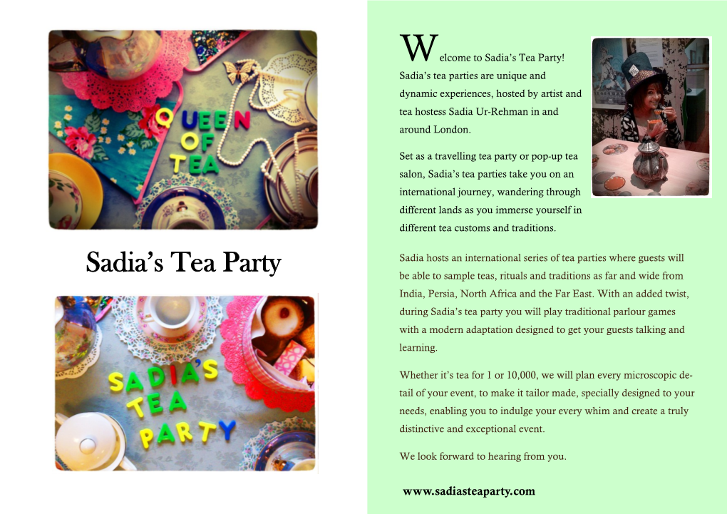Sadia's Tea Party
