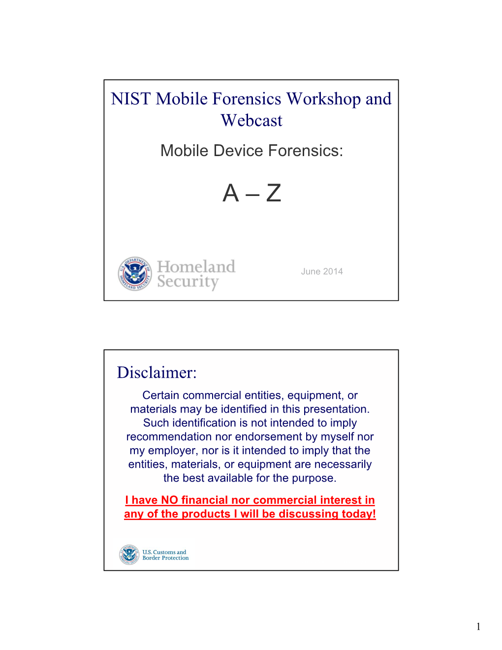 Mobile Forensics from a to Z