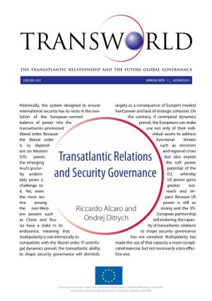 Transatlantic Relations and Security Governance