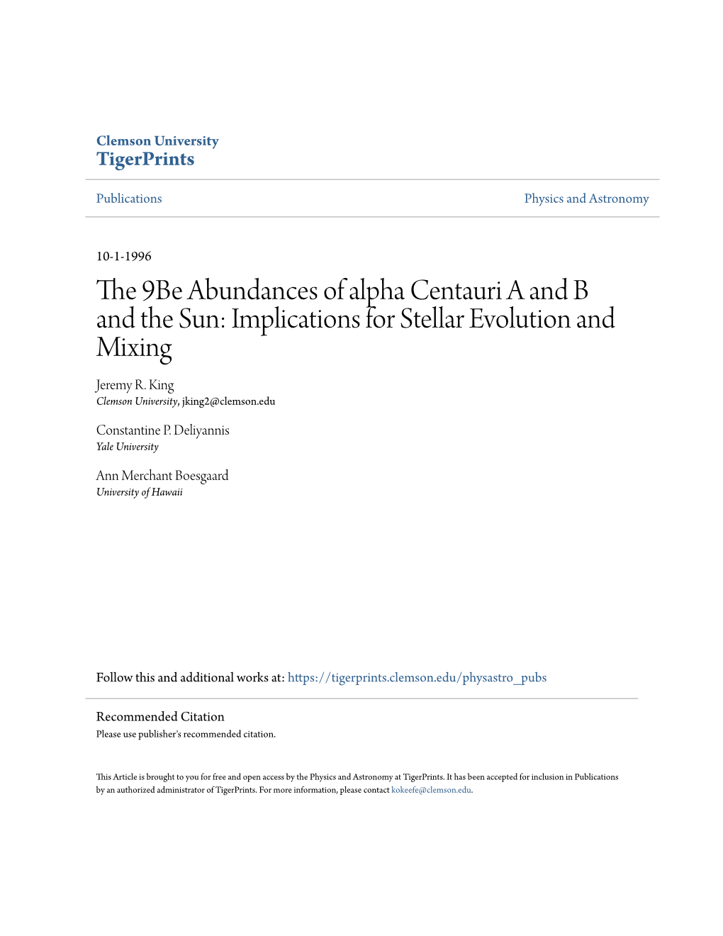 The 9Be Abundances of Alpha Centauri a and B and the Sun: Implications for Stellar Evolution and Mixing Jeremy R