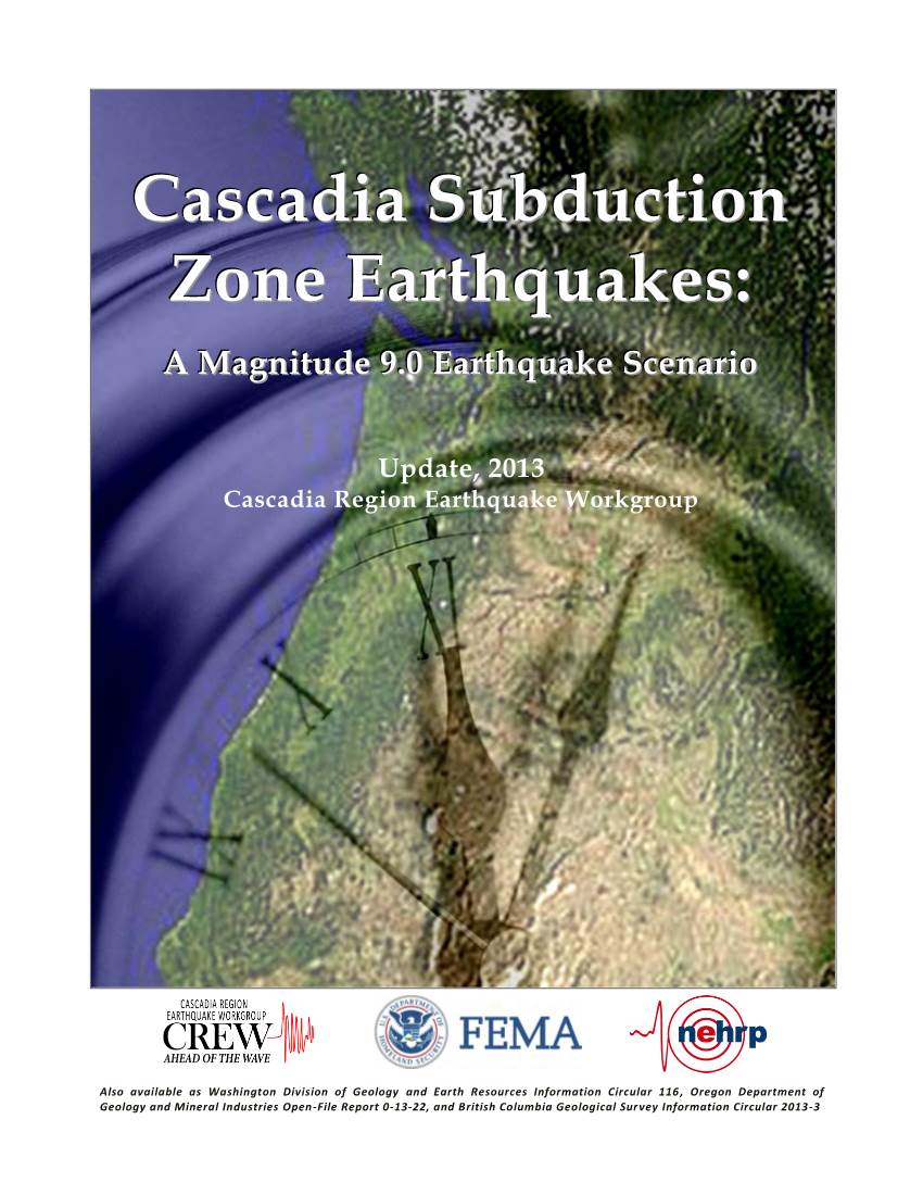 Cascadia Subduction Zone Earthquakes: a Magnitude 9.0 Earthquake Scenario