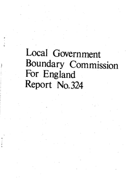 Local Government Boundary Commission for England Report No